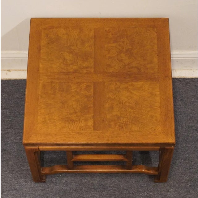 Thomasville Thomasville Furniture Sovereign Collection Asian Modern Style 22" Square Accent End Table 658-410 For Sale - Image 4 of 8