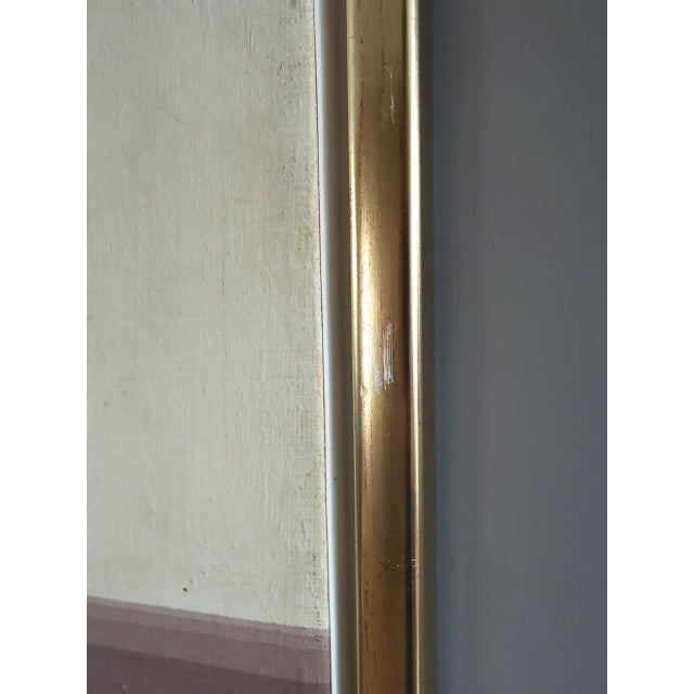 1971 Modernist 'Clocks & Chimes' Vintage Swedish Abstract Oil Painting, Framed For Sale - Image 6 of 12