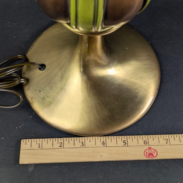 Metal Pair of Sculptural Mid-Century Modern Lamps Organic Geometric Influenced For Sale - Image 7 of 12