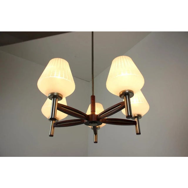 Large Mid-Century German Chandelier, 1970s For Sale - Image 10 of 12