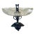 Early 20th Century Silver Plate Cut Glass Center Bowl W/Candleholder Württembergische Metallwarenfabrik Ep Germany For Sale