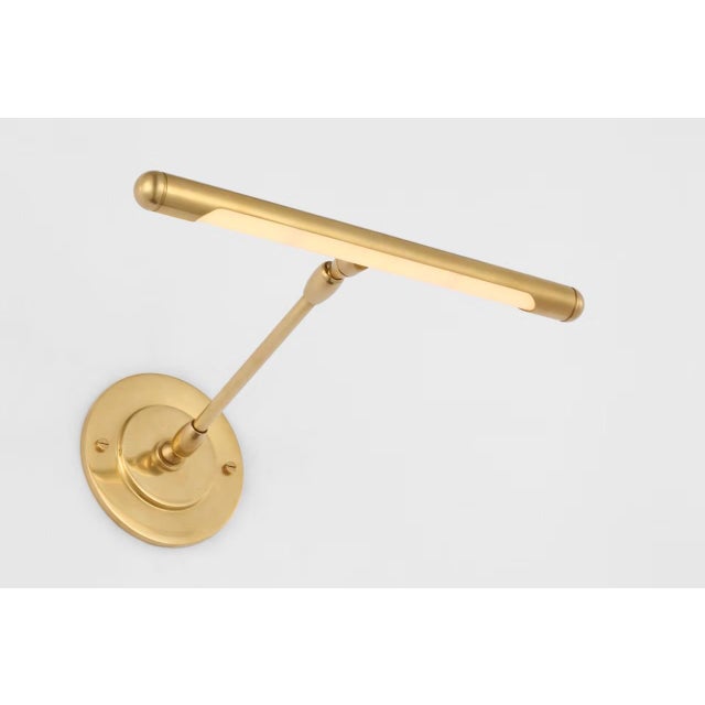 2020s Amber Lewis for Visual Comfort Signature Emery 12" Picture Light in Hand-Rubbed Antique Brass For Sale - Image 5 of 7