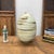Rounded Cream and Brown Swirled Ceramic Vase For Sale - Image 4 of 10