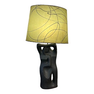 Reva Large Digital Table Top Sculptural Ceramic Lamp For Sale