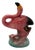 1986 Tropical Pink Flamingo Ceramic Tabletop Bud Vase Set by Five & Dime For Sale