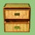 Hollywood Regency Single Faux Bamboo Wrapped Rattan Nightstand For Sale - Image 3 of 5