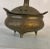 Vintage Chinese Brass Incense Burner . Footed with removable lid. Marked on the bottom.