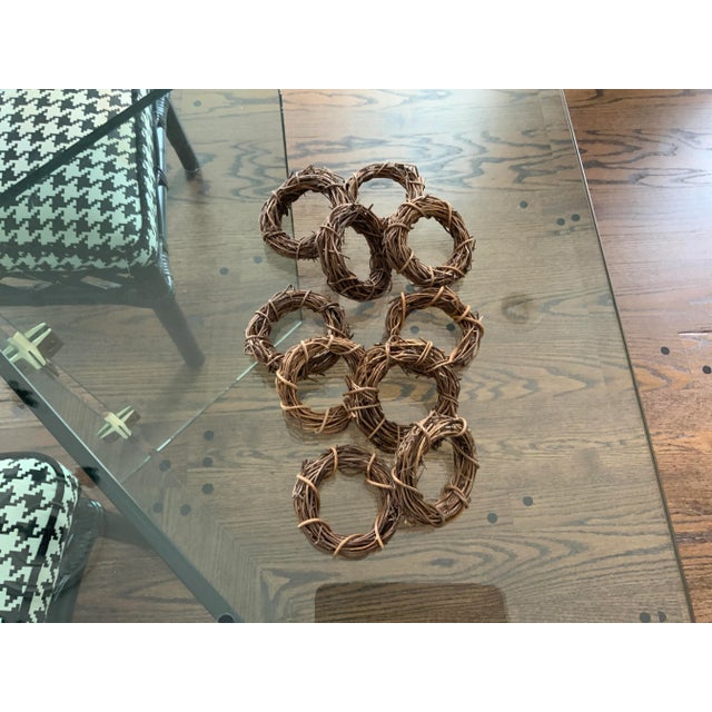 Vintage Grapevine Napkin Rings - Set of 10 For Sale - Image 9 of 9