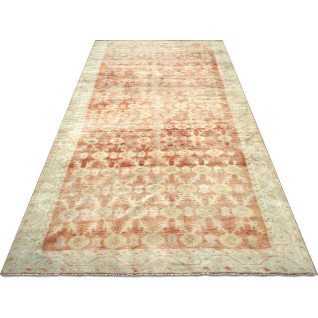 1960s 1960s Turkish Oushak Rug For Sale - Image 5 of 6