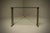 Console Table with Brass Details and Glass Top by Peter Ghyczy, 1970s For Sale - Image 6 of 15