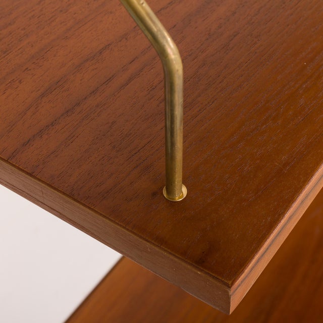 Mid-Century Scandinavian Teak Wall Unit with Console, 1960s For Sale - Image 13 of 14