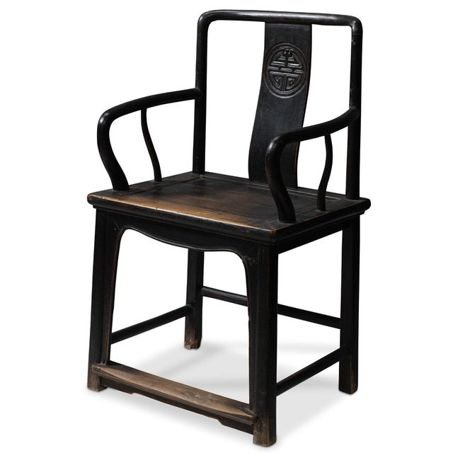 Brown Set of Southern Official Chairs in Elm For Sale - Image 8 of 13