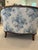 French Louis XV Style Settee & Stool – Newly Restored – Schumacher/Waverly Linen For Sale - Image 10 of 12