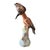 Mottahedeh 1960s Pair of Mottahedeh Italian Ceramic Hoopoe Birds – Meissen-Inspired Hand-Painted Sculptures For Sale - Image 4 of 9