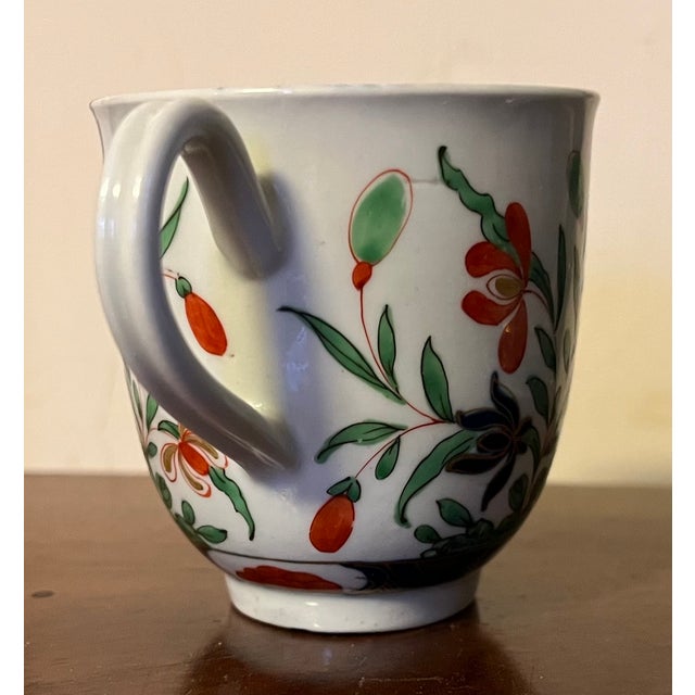 Antique 18th Century Georgian Worcester Porcelain First Period Imari Coffee Cup in the Kempthorne Pattern, Circa 1768 For Sale - Image 9 of 15