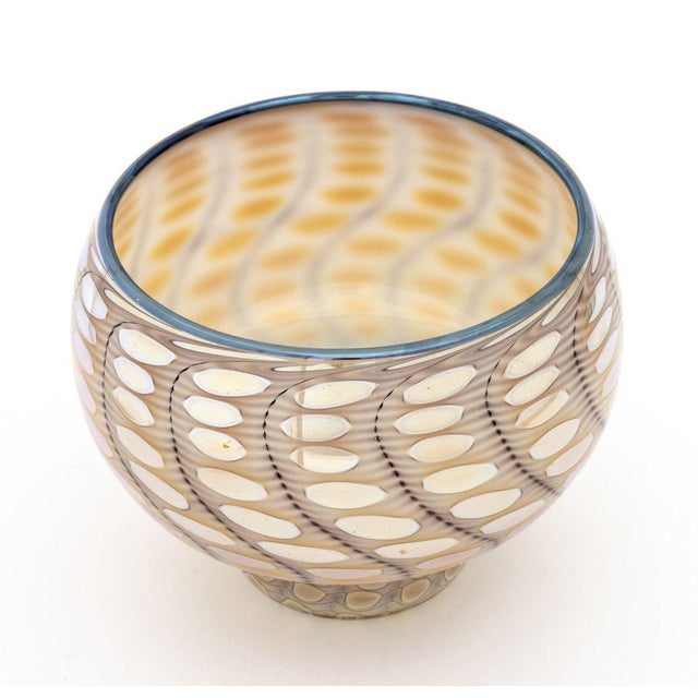 Contemporary Tom Philabaum Iridescent Glass Vase, 2006 For Sale - Image 3 of 7