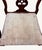 Hepplewhite Antique 1920s Federal Hepplewhite Revival Walnut Dining Armchair Pierced Back For Sale - Image 3 of 4