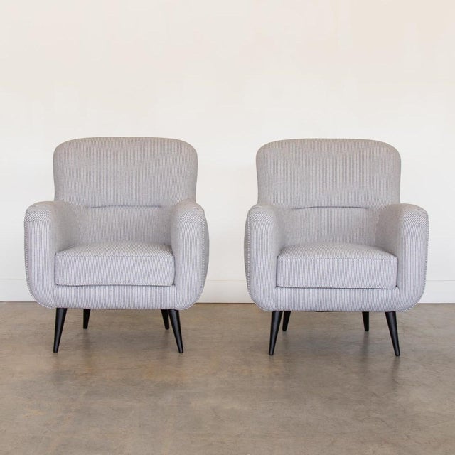 1960s Italian Upholstered Chair For Sale - Image 4 of 14