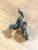 Emerald Bochic "Orient" Vintage Emerald & Fancy Sapphires Serpent Ring 18K & Silver For Sale - Image 8 of 18