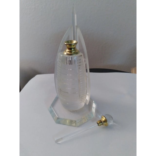 1990s Buri Al Arab Hotel-Dubai Crystal Perfume Bottle For Sale - Image 9 of 11