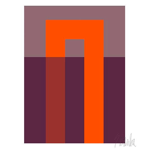 Paper Orange Hooks Fine Art Prints 30"x40" by Liz Roache For Sale - Image 7 of 11