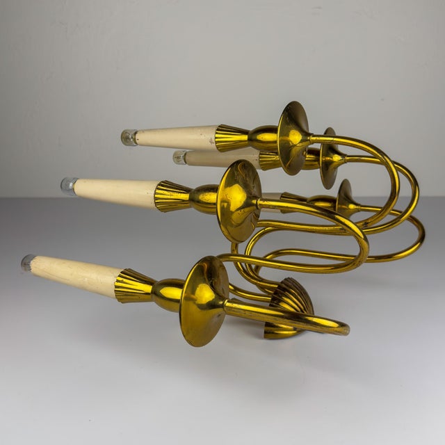 Vintage Brass Wall Lamp by Stilnovo, Italy, 1950s For Sale - Image 11 of 18