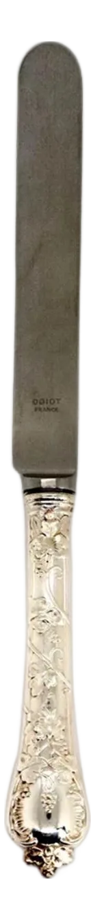 French Odiot Demidoff .950 Sterling Silver and Stainless Steel Salad Knife