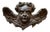 Winged Putto Sculpture with Angel Face Carved in Wood, 1700s For Sale