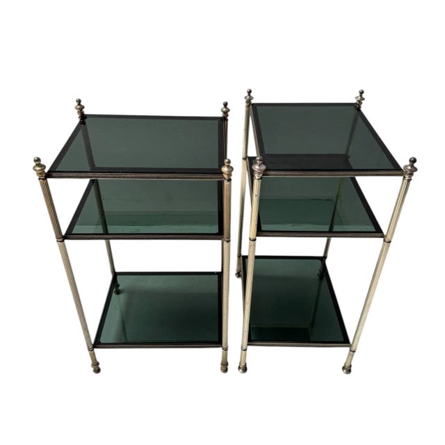 Maison Jansen Hollywood Regency Side Tables by Maison Jansen, 1940s, Set of 2 For Sale - Image 4 of 10