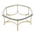 Mid-Century Modern Labarge Attributed Hollywood Regency Brass Coffee Table For Sale