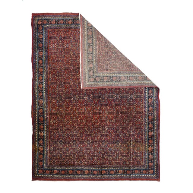 Antique Bidjar Rug 9'3'' x 12'6'' For Sale - Image 4 of 11