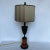 Traditional 1990s Brass Table Lamp With Square Silk Shade For Sale - Image 3 of 13