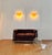 Iridescent Alabaster Gold Disc Glass Wall Sconces, 1990s, Set of 2 For Sale - Image 16 of 18