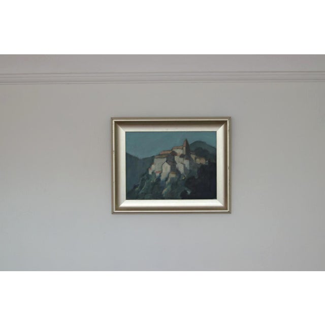 Bengt Hillgrund, Village Motif, 1950s, Oil on Canvas, Framed For Sale - Image 5 of 18