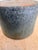 Blue Vintage Seagrove Studio Pottery Bowl Planter, Organic Blue Green Glaze For Sale - Image 8 of 9