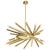 24 Light Brass Chandelier from Stilnovo, 1960s For Sale - Image 10 of 10