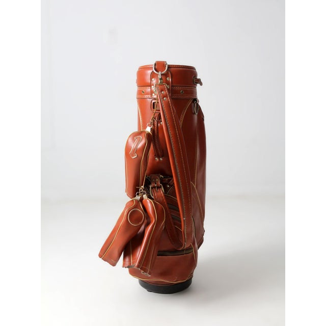 Brown Vintage Amf Hogan Golf Bag With Club Covers For Sale - Image 8 of 15