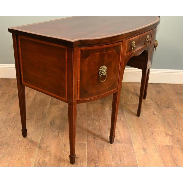 Wood Edwardian Mahogany Sheraton Sideboard, 1910 For Sale - Image 7 of 9