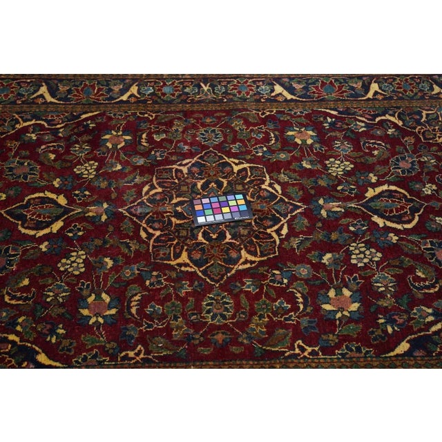 Vintage Persian Kashan Rug 4'6'' X 6'6'' For Sale - Image 9 of 11