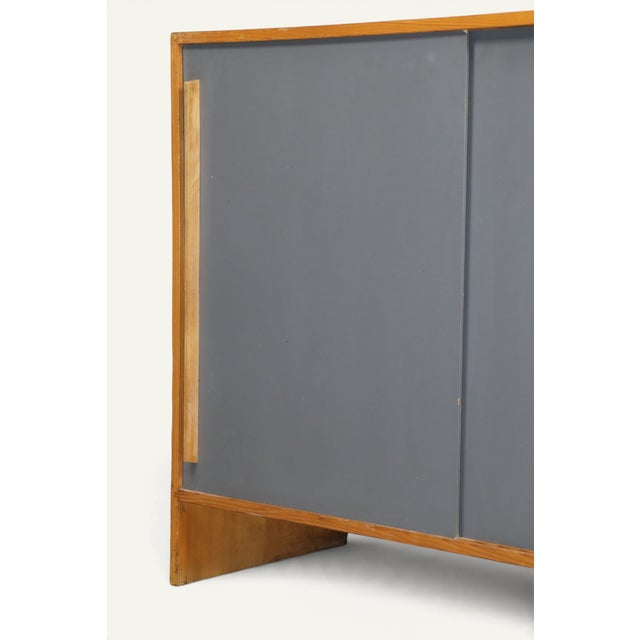 Gray Vintage Wooden Buffet with Sliding Doors, 1960s For Sale - Image 8 of 18