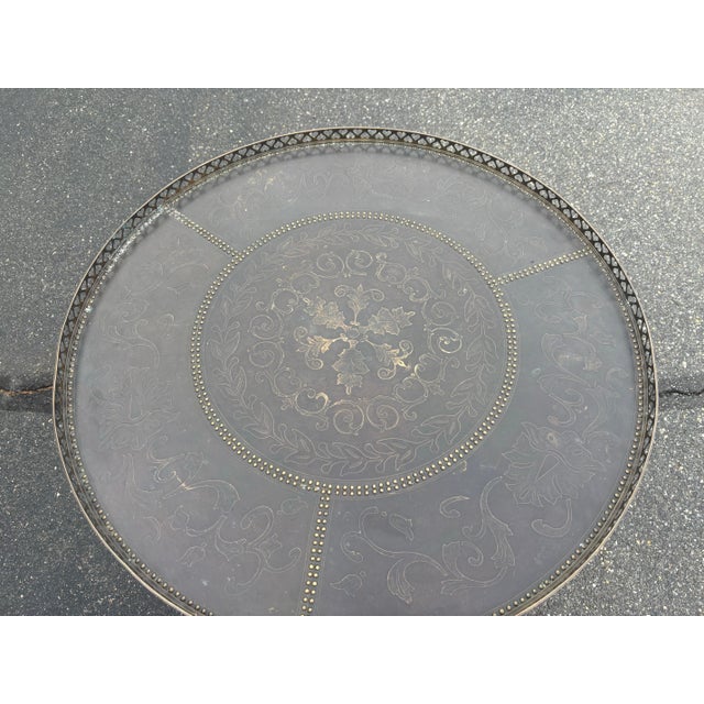 1990s Theodore Alexander Figural Bronze Center Table For Sale - Image 12 of 12