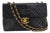 Vintage Chanel XL Jumbo Black Quilted Lambskin Gold-Tone Flap Shoulder Bag For Sale