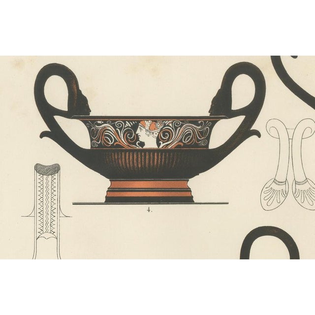 Late 19th Century Albert Genick, Greek Drinking Vessels & Cups, 1883, Lithograph For Sale - Image 5 of 10