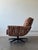 1960's Velvet Swivel Lounge Chair For Sale - Image 9 of 14