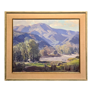 Hanson Duvall Puthuff –Southern California Arroyo Landscape-Original 1930s Oil Painting