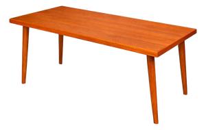 Danish Teak Low Coffee Table with Detachable Legs, 1960s