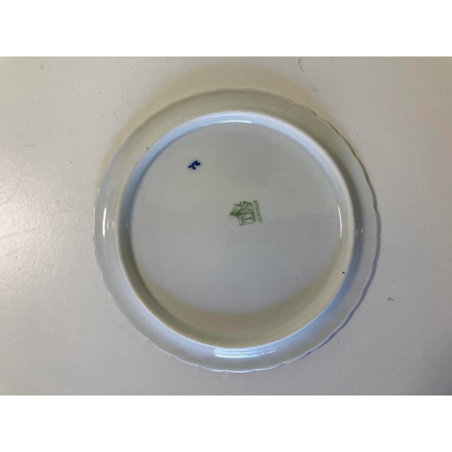 Antique T Lion Mark Germany Blue & White Porcelain Hot Plate Holder