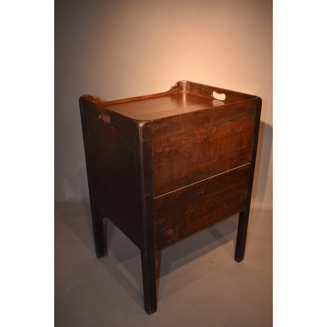 18th Century George III Mahogany Bedside Commode For Sale - Image 4 of 4