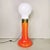 1970s White and Orange Glass Lamp by Birille Nason for Mazzega, 1970s For Sale - Image 5 of 5