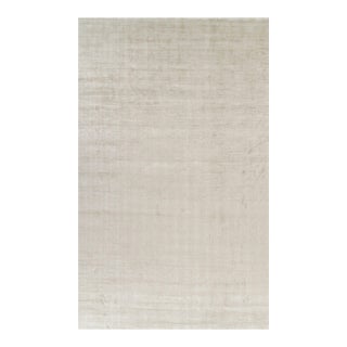 Rug & Kilim’s Oversized Contemporary Textural Solid Rug in Light Beige Tones - 11x18 For Sale